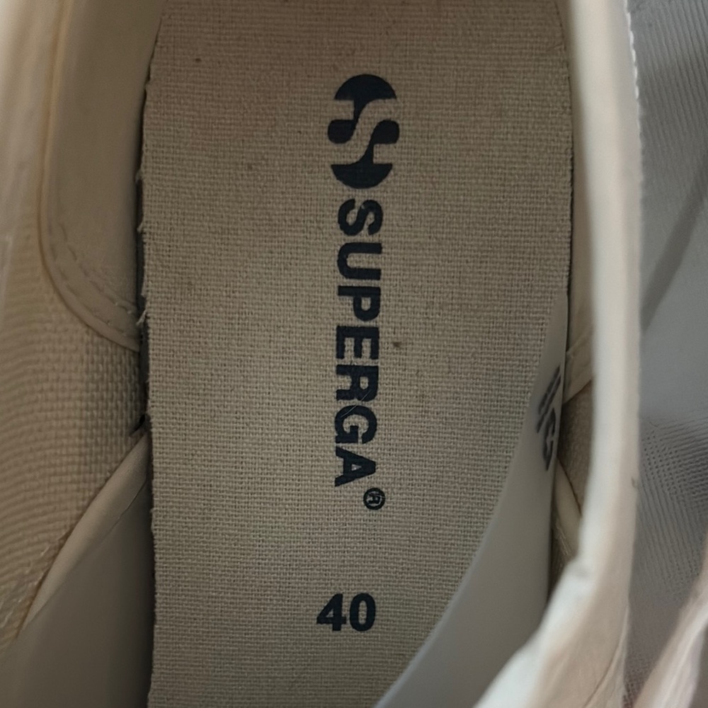 Superga Cream 2750 Cotu Classic Canvas Sneakers - Picture 9 of 9